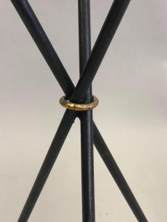 Pair of French Modern Neoclassical Wrought Iron Side Tables - 2372272