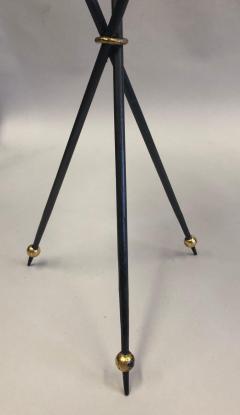 Pair of French Modern Neoclassical Wrought Iron Side Tables - 2372277