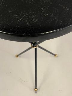 Pair of French Modern Neoclassical Wrought Iron Side Tables - 2372280