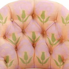 Pair of French Napoleon III Slipper Chairs C 1860  - 4480004