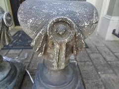 Pair of French Neoclassical Style Zinc Lamps - 3667833