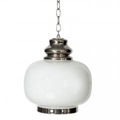 Pair of French Opaline Glass Pendant Lights - 2844986