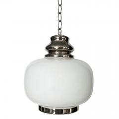 Pair of French Opaline Glass Pendant Lights - 2844988