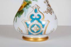 Pair of French Opaline Glass Vases Attrib Baccarat Style of Francois Robert - 535562