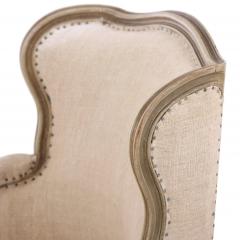 Pair of French Painted Berg res with New Upholstery C 1900 - 4636386