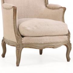 Pair of French Painted Berg res with New Upholstery C 1900 - 4636388