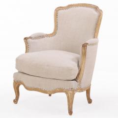 Pair of French Painted Berg res with New Upholstery C 1910 - 4648986