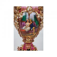 Pair of French Paris Porcelain Hand Painted Vases for the Orientalist Market - 3899984