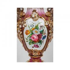 Pair of French Paris Porcelain Hand Painted Vases for the Orientalist Market - 3899991