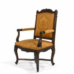 Pair of French Regence Gold Arm Chairs - 1401852