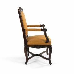 Pair of French Regence Gold Arm Chairs - 1401855