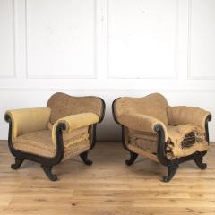 Pair of French Regency Style Armchairs - 3606245