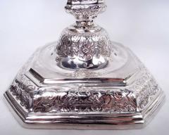 Pair of French Renaissance Revival Silver 5 Light Candelabra - 4246964