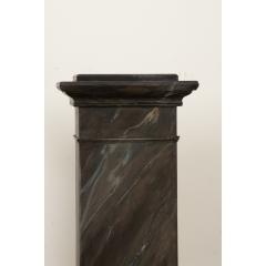 Pair of French Reproduction Faux Marble Pedestals - 3420622