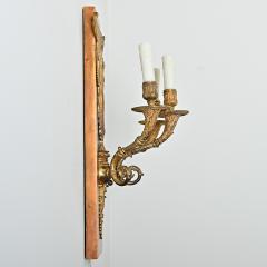 Pair of French Restauration Gilt Bronze Sconces - 4205978