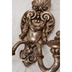 Pair of French Silver Gilt Wall Sconces - 3278583