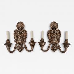 Pair of French Silver Gilt Wall Sconces - 3294079