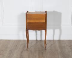 Pair of French Solid Walnut Bedside Tables with Heart Cutouts 20th Century - 4282427