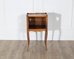 Pair of French Solid Walnut Bedside Tables with Heart Cutouts 20th Century - 4282458