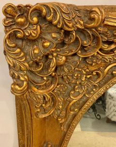 Pair of French Style Wall Console or Pier Mirrors Gilt Gesso and Wooden  - 2938665