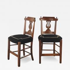 Pair of French Upholstered and Carved Side Chairs - 3679494