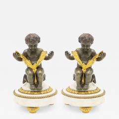 Pair of French Victorian Bronze Cupids - 4692549