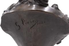 Pair of French Victorian Bronze Lady Busts - 4322018