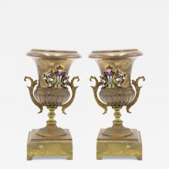 Pair of French Victorian Bronze Urns - 4716985