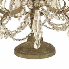 Pair of French Victorian Bronze and Crystal Candelabras - 4200577