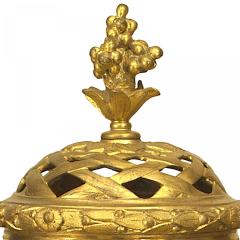 Pair of French Victorian Bronze and Marble Compotes - 4200909