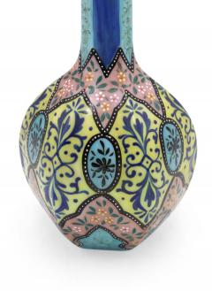 Pair of French Victorian Enameled Vases - 4199024