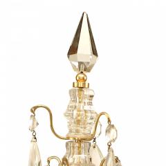 Pair of French Victorian Gilt Bronze and Crystal Candelabras - 4200036