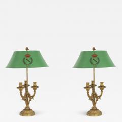 Pair of French Victorian Gilt Bronze and Tole Table Lamps - 1394900