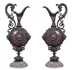 Pair of French Victorian Metal Ewers - 4709358