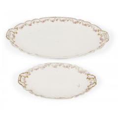 Pair of French Victorian Porcelain Serving Platters - 4740741