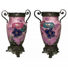 Pair of French Victorian Porcelain Vases - 4694719