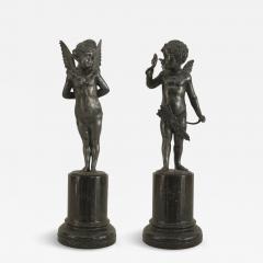 Pair of French Victorian Silver Cupid Figures - 4289722