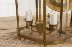 Pair of French Vintage Two Light Brass Lanterns - 1555880