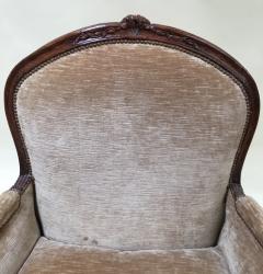 Pair of French Walnut Bergere Chairs - 609814