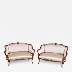 Pair of French Wanut Settees - 161714