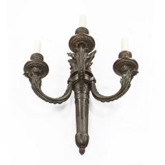 Pair of French bronze wall lights - 1443850