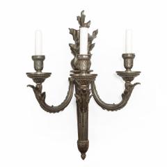 Pair of French bronze wall lights - 1443853