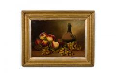 Pair of Fruit with a Jug Still Life Paintings - 4516742