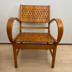 Pair of Gelenka Armchairs Polished Beech Wood Germany circa 1950 - 4270028