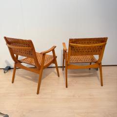 Pair of Gelenka Armchairs Solid Beech Wood Germany circa 1950 - 4443730