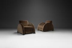 Pair of Geometric Art Deco Armchairs France first half of the 20th Century - 4098389