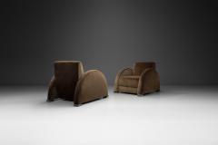 Pair of Geometric Art Deco Armchairs France first half of the 20th Century - 4098391