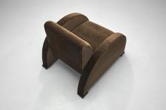 Pair of Geometric Art Deco Armchairs France first half of the 20th Century - 4098394