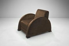 Pair of Geometric Art Deco Armchairs France first half of the 20th Century - 4098395