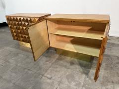 Pair of Geometric Wood Cabinets Mid 20th Century - 4485600